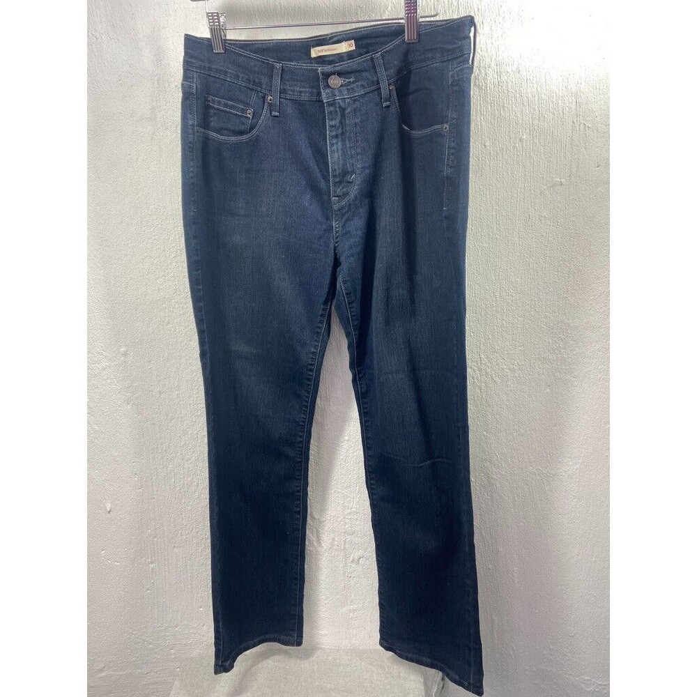 LEVI'S 505 STRAIGHT WOMENS SIZE 10 INSEAM 29 10 MID RISE BLUE JEANS